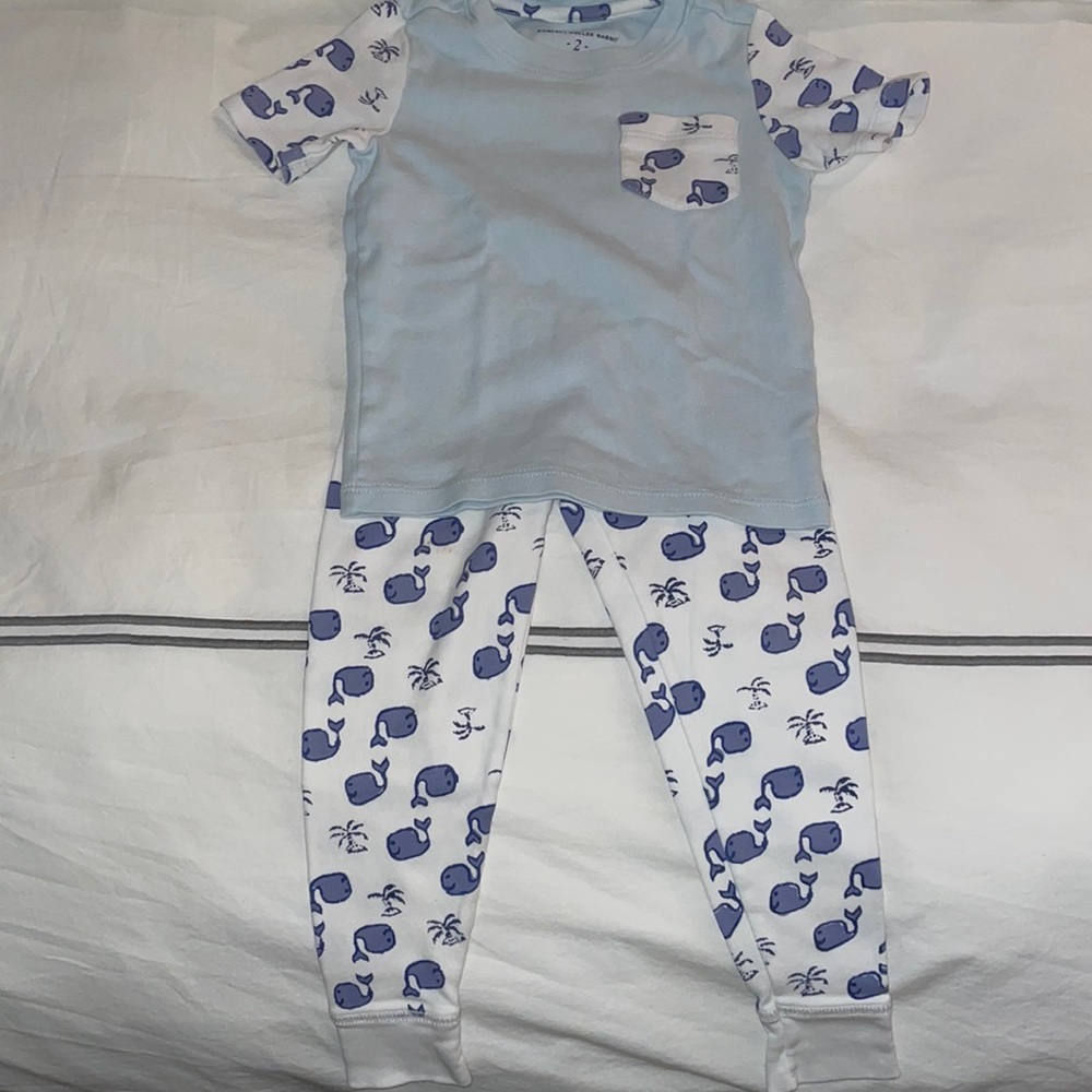 Roller rabbit short sleeve pajamas. Size 2